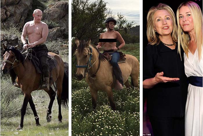 Putin Diledek Komedian Hollywood dengan Foto Telanjang Dada